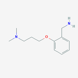 molecular formula C12H20N2O B1288723 2-[3-(Dimethylamino)propoxy]benzylamine CAS No. 916766-87-5