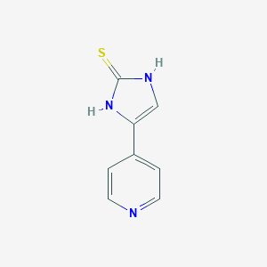molecular formula C8H7N3S B128873 5-(Pyridin-4-YL)-1H-imidazole-2-thiol CAS No. 146366-04-3