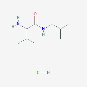 molecular formula C9H21ClN2O B1288746 2-Amino-N-isobutyl-3-methylbutanamide hydrochloride CAS No. 1236255-08-5