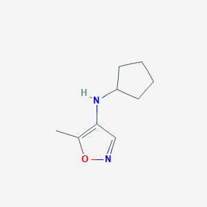 molecular formula C9H14N2O B12887460 N-Cyclopentyl-5-methylisoxazol-4-amine 