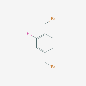 molecular formula C8H7Br2F B1288748 1,4-Bis(bromomethyl)-2-fluorobenzene CAS No. 69857-33-6