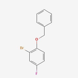 molecular formula C13H10BrFO B1288754 1-(Benzyloxy)-2-bromo-4-fluorobenzene CAS No. 660842-05-7