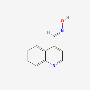 molecular formula C10H8N2O B12887552 (E)-Quinoline-4-carbaldehyde oxime 