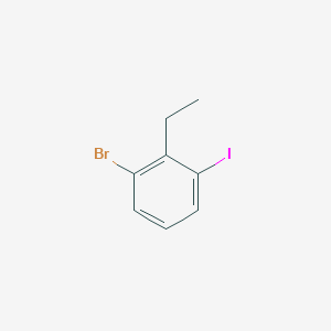 molecular formula C8H8BrI B1288764 1-Bromo-2-ethyl-3-iodobenzene 