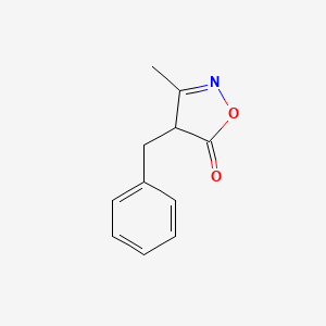 molecular formula C11H11NO2 B12887652 4-benzyl-3-methylisoxazol-5(4H)-one CAS No. 72745-66-5