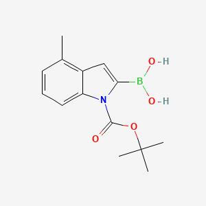 (1-(tert-Butoxycarbonyl)-4-methyl-1H-indol-2-yl)boronic acid
