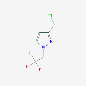 3-(Chloromethyl)-1-(2,2,2-trifluoroethyl)-1H-pyrazole