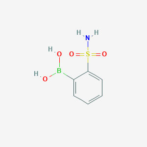 molecular formula C6H8BNO4S B1288796 2-硼苯磺酰胺 CAS No. 193753-37-6