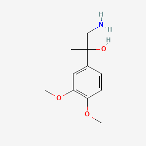 molecular formula C11H17NO3 B1288799 1-Amino-2-(3,4-dimethoxyphenyl)propan-2-ol CAS No. 204015-28-1