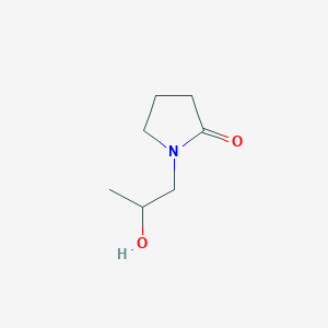 molecular formula C7H13NO2 B1288802 1-(2-Hydroxypropyl)pyrrolidin-2-one CAS No. 4204-66-4