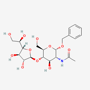 N-[(2S,3R,4R,5S,6R)-5-[(2S,3R,4R,5S)-5-[(1R)-1,2-dihydroxyethyl]-3,4-dihydroxyoxolan-2-yl]oxy-4-hydroxy-6-(hydroxymethyl)-2-phenylmethoxyoxan-3-yl]acetamide