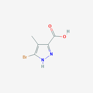 molecular formula C5H5BrN2O2 B1288810 3-Bromo-4-methyl-1H-pyrazole-5-carboxylic acid CAS No. 929554-40-5