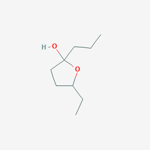 molecular formula C9H18O2 B12888148 5-Ethyl-2-propyltetrahydrofuran-2-ol 