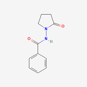 molecular formula C11H12N2O2 B12888172 N-(2-Oxopyrrolidin-1-yl)benzamide CAS No. 89569-64-2