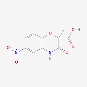 2-Methyl-6-nitro-3-oxo-3,4-dihydro-2H-1,4-benzoxazine-2-carboxylic acid