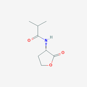 molecular formula C8H13NO3 B12888406 (S)-N-(2-Oxotetrahydrofuran-3-yl)isobutyramide 