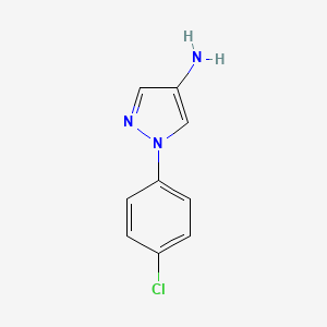molecular formula C9H8ClN3 B1288852 1-(4-chlorophenyl)-1H-pyrazol-4-amine CAS No. 14044-28-1