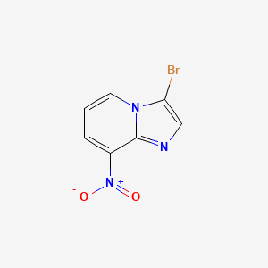 molecular formula C7H4BrN3O2 B1288857 3-Bromo-8-nitroimidazo[1,2-A]pyridine CAS No. 52310-43-7