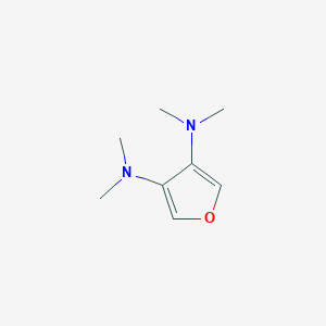 molecular formula C8H14N2O B12888571 N3,N3,N4,N4-Tetramethylfuran-3,4-diamine 