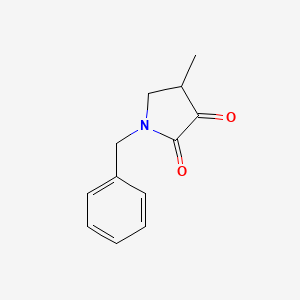 molecular formula C12H13NO2 B12888632 1-Benzyl-4-methylpyrrolidine-2,3-dione CAS No. 7151-49-7