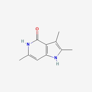 molecular formula C10H12N2O B12888656 2,3,6-Trimethyl-1H-pyrrolo[3,2-c]pyridin-4(5H)-one CAS No. 61191-33-1