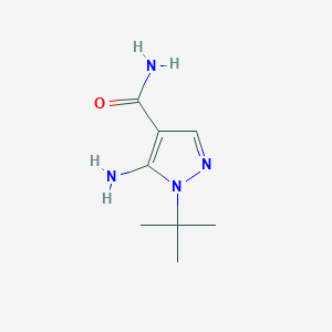 molecular formula C8H14N4O B1288877 5-amino-1-tert-butyl-1H-pyrazole-4-carboxamide CAS No. 186190-79-4