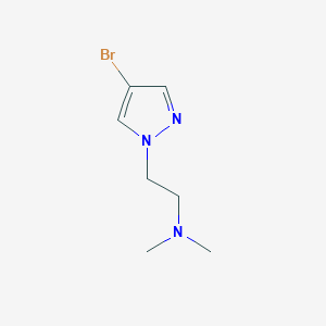 molecular formula C7H12BrN3 B1288884 [2-(4-溴吡唑-1-基)乙基]二甲胺 CAS No. 847818-54-6