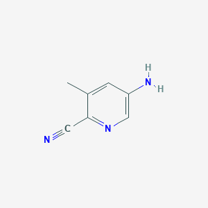 molecular formula C7H7N3 B1288888 5-Amino-3-methylpyridine-2-carbonitrile CAS No. 252056-70-5