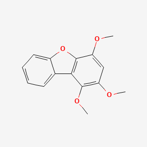 molecular formula C15H14O4 B12888887 1,2,4-Trimethoxydibenzofuran CAS No. 88256-09-1