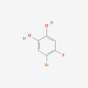 molecular formula C6H4BrFO2 B1288891 4-Bromo-5-fluorobenzene-1,2-diol CAS No. 656804-73-8