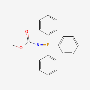 molecular formula C20H18NO2P B12888948 Carbamic acid, (triphenylphosphoranylidene)-, methyl ester CAS No. 40438-23-1
