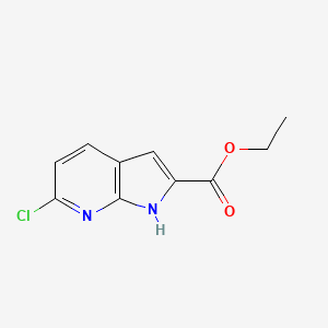 molecular formula C10H9ClN2O2 B1288904 Ethyl 6-chloro-1H-pyrrolo[2,3-b]pyridine-2-carboxylate CAS No. 287384-84-3