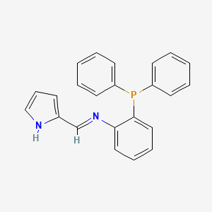 molecular formula C23H19N2P B12889156 2-(Diphenylphosphanyl)-N-[(2H-pyrrol-2-ylidene)methyl]aniline CAS No. 649749-98-4