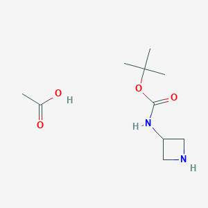 molecular formula C10H20N2O4 B1288920 3-N-Boc-Aminoazetidine Acetate 