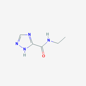 molecular formula C5H8N4O B12889225 N-ethyl-1H-1,2,4-triazole-5-carboxamide 