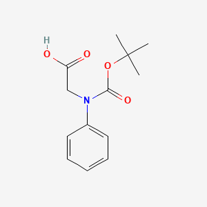 molecular formula C13H17NO4 B1288927 N-(tert-Butoxycarbonyl)-N-phenylglycine CAS No. 150806-61-4