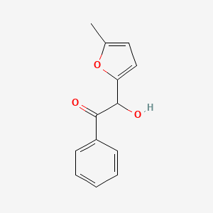 molecular formula C13H12O3 B12889311 2-Hydroxy-2-(5-methylfuran-2-yl)-1-phenylethanone CAS No. 613652-96-3