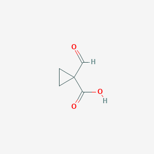 molecular formula C5H6O3 B1288950 1-Formylcyclopropane-1-carboxylic acid CAS No. 88157-18-0