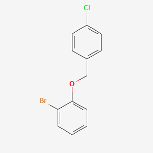 molecular formula C13H10BrClO B1288955 1-Bromo-2-((4-chlorobenzyl)oxy)benzene CAS No. 494772-51-9