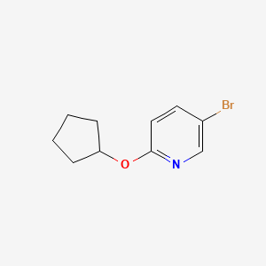 molecular formula C10H12BrNO B1288956 5-Bromo-2-(cyclopentyloxy)pyridine CAS No. 494771-68-5