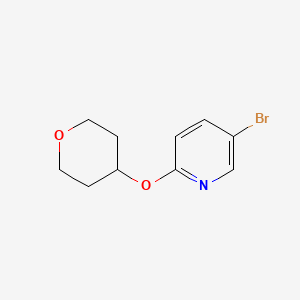 molecular formula C10H12BrNO2 B1288958 5-Bromo-2-(tetrahydro-2H-pyran-4-yloxy)pyridine CAS No. 494772-07-5