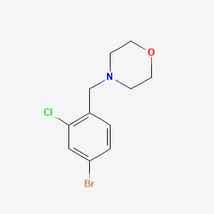 molecular formula C11H13BrClNO B1288959 4-(4-Bromo-2-chlorobenzyl)morpholine CAS No. 494773-04-5