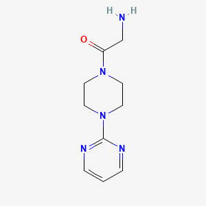 molecular formula C10H15N5O B1288967 2-Oxo-2-[4-(2-pyrimidinyl)-1-piperazinyl]ethylamine 