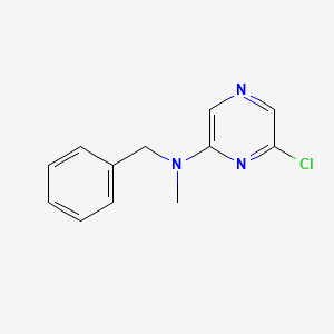 molecular formula C12H12ClN3 B1288971 N-Benzyl-6-chloro-N-methyl-2-pyrazinamine CAS No. 629657-99-4
