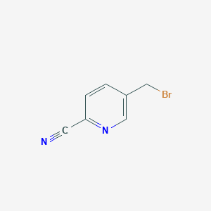 molecular formula C7H5BrN2 B1288979 5-(Bromomethyl)pyridine-2-carbonitrile CAS No. 308846-06-2