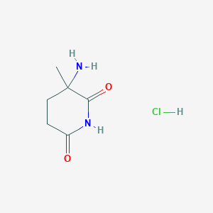 molecular formula C6H11ClN2O2 B1288984 3-Amino-3-Methylpiperidine-2,6-Dione Hydrochloride CAS No. 73839-06-2