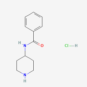 molecular formula C12H17ClN2O B1288988 N-(piperidin-4-yl)benzamide hydrochloride CAS No. 83540-09-4