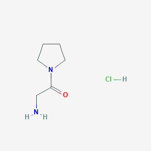 molecular formula C6H13ClN2O B1288997 2-Amino-1-(pyrrolidin-1-yl)ethanone hydrochloride CAS No. 35855-14-2