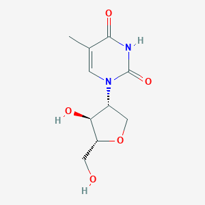 molecular formula C10H14N2O5 B128900 1,4-Anhydro-2-deoxy-2-(thymin-1-YL)-D-arabinitol CAS No. 140623-93-4