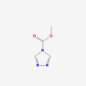 molecular formula C4H5N3O2 B12890001 Methyl 4H-1,2,4-triazole-4-carboxylate 